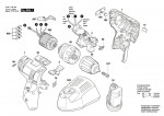 Bosch 3 601 JD4 081 GSR 12 V -EC Cordless Drill Driver Spare Parts